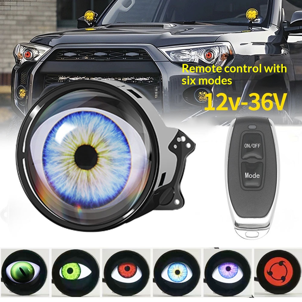 Devil Eye LED Headlight, Dynam - Universal Motorcycle Led Headlight Projector review and price