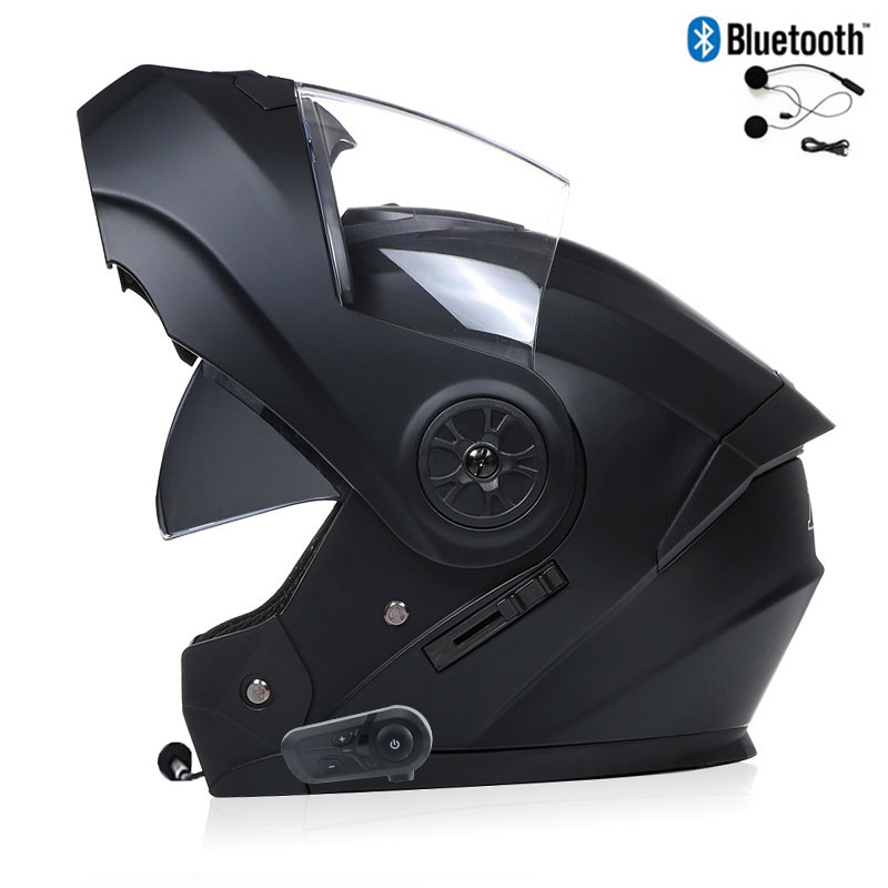 Bluetooth Motorcycle Full Face - Modular Flip Up Motorcycle Helmet Dot Approved review and price